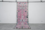 Vintage Moroccan rug  3.4 FT X 9.9 FT