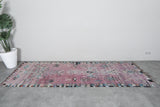 Vintage Moroccan rug  3.4 FT X 9.9 FT