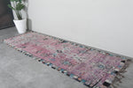 Vintage Moroccan rug  3.4 FT X 9.9 FT