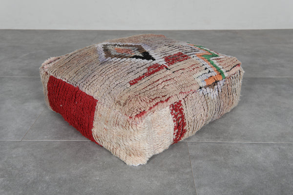 Handmade Berber Ottoman pouf - Vintage Berber Floor Cushion