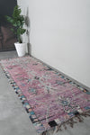 Vintage Moroccan rug  3.4 FT X 9.9 FT