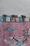 Vintage Moroccan rug  3.4 FT X 9.9 FT