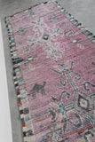 Vintage Moroccan rug  3.4 FT X 9.9 FT