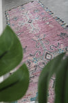 Vintage Moroccan rug  3.4 FT X 9.9 FT