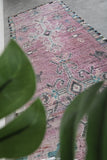 Vintage Moroccan rug  3.4 FT X 9.9 FT