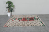 Hand-knotted Moroccan rug 5.4 FT × 6.3 FT