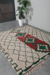 Hand-knotted Moroccan rug 5.4 FT × 6.3 FT