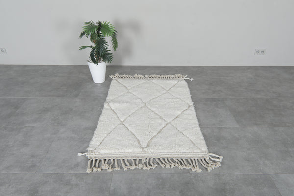 Handwoven Moroccan rug 3.4 FT × 5.2 FT