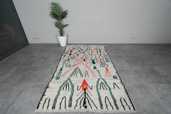 Colorful Moroccan rug 5.1 FT X 8.3 FT