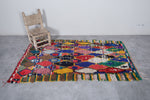 vintage Moroccan rug 3.5 X 6.1 Feet