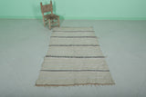 Wedding berber rug, Hand made Moroccan area rug, 3.4 FT x 5.8 FT