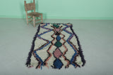 Unique Moroccan Berber Rug - Vibrant Geometric Design