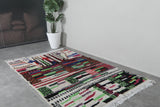 Colorful Moroccan rug 4.8 FT X 7.6 FT