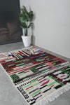 Colorful Moroccan rug 4.8 FT X 7.6 FT