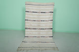 Traditional Berber Wedding Blanket – 3.5 x 6.3 Feet | Moroccan Handwoven Decor