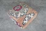 Stunning Moroccan kilim pouf - Vintage Berber Floor Cushion