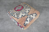 Stunning Moroccan kilim pouf - Vintage Berber Floor Cushion