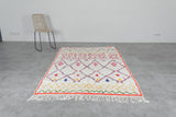 Colorful Moroccan rug 4.8 FT × 7.7 FT