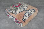 Stunning Moroccan kilim pouf - Vintage Berber Floor Cushion
