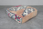 Stunning Moroccan kilim pouf - Vintage Berber Floor Cushion