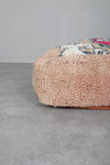 Stunning Moroccan kilim pouf - Vintage Berber Floor Cushion
