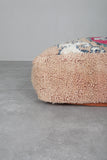 Stunning Moroccan kilim pouf - Vintage Berber Floor Cushion