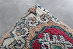 Stunning Moroccan kilim pouf - Vintage Berber Floor Cushion