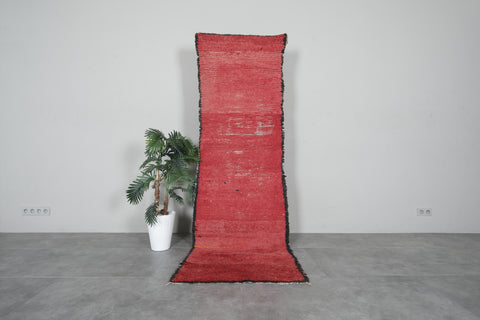 Vintage Moroccan berber rug 2.7 FT X 8.5 FT