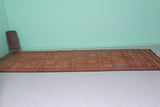 Vintage Moroccan Berber Runner Rug 6.3 x 16.2 ft - Handmade