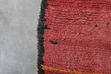 Vintage Moroccan berber rug 2.7 FT X 8.5 FT