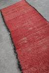 Vintage Moroccan berber rug 2.7 FT X 8.5 FT