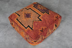 Tribal Moroccan Wool Floor Cushion – Handmade Kilim Pouf