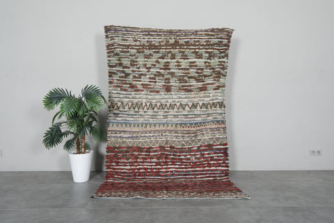 Vintage berber rug  4.5 FT X 7.4 FT
