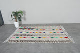 Colorful Moroccan rug 4.6 FT × 6.8 FT