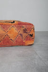 Tribal Moroccan Wool Floor Cushion – Handmade Kilim Pouf