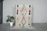 Colorful berber rug 4.7 FT × 7.2 FT