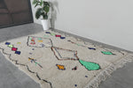 Colorful berber rug 4.7 FT × 7.2 FT