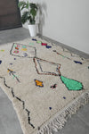 Colorful berber rug 4.7 FT × 7.2 FT