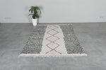 Handwoven Moroccan rug 4.9 FT × 7 FT