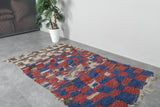 Vintage berber rug 4 FT X 7 FT
