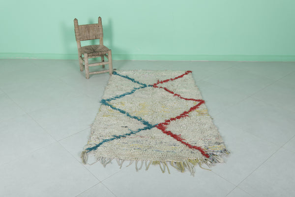 Small handmade berber Moroccan rug – 3.2 FT x 5.8 FT