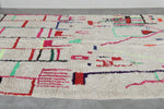 Colorful wool rug 4.9 FT × 8.1 FT