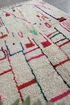 Colorful wool rug 4.9 FT × 8.1 FT