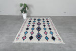 Colorful Moroccan rug 4.6 FT × 7.6 FT