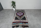 Vintage berber rug 3.8 FT X 6.9 FT