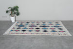 Colorful Moroccan rug 4.6 FT × 7.6 FT