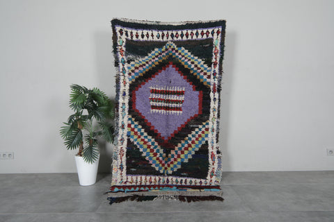 Vintage berber rug 3.8 FT X 6.9 FT