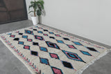 Colorful Moroccan rug 4.6 FT × 7.6 FT