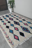 Colorful Moroccan rug 4.6 FT × 7.6 FT