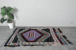 Vintage berber rug 3.8 FT X 6.9 FT